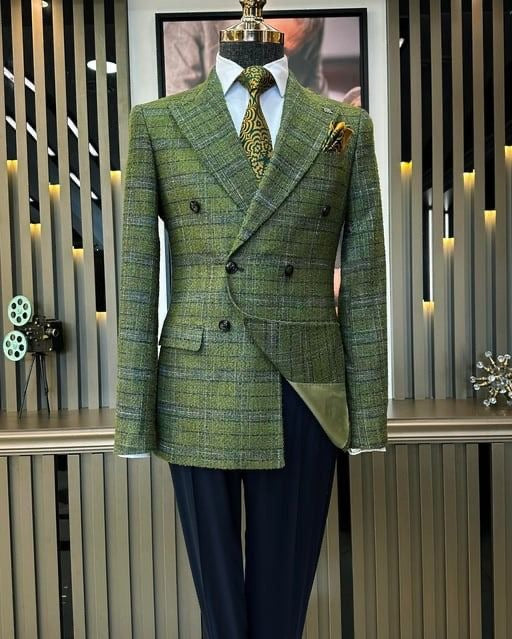 JLux Custom Green Suit